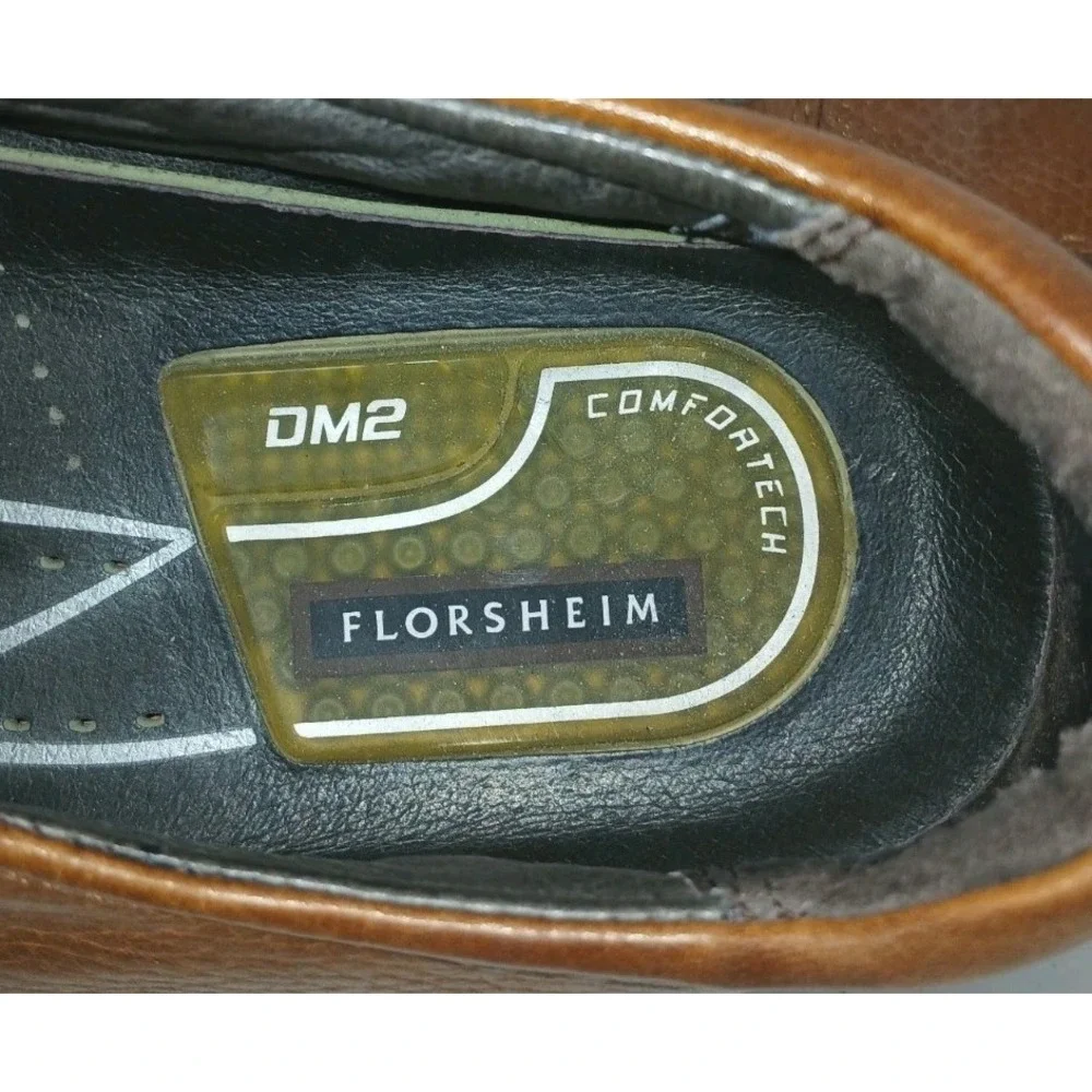 Florsheim DM2 Comfortech Oxford #18426-64 Brown Leather Shoes Size 10.5   DB5